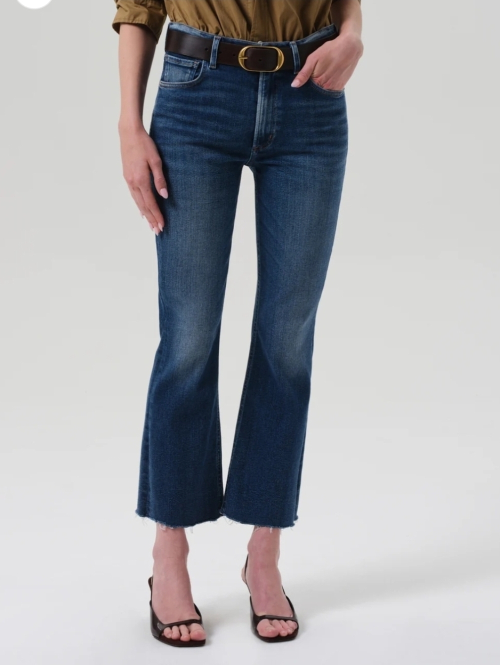 ❤️ CITIZENS OF HUMANITY ISOLA CROPPED BOOTCUT JEANS, RAW HEM, 6 (28)